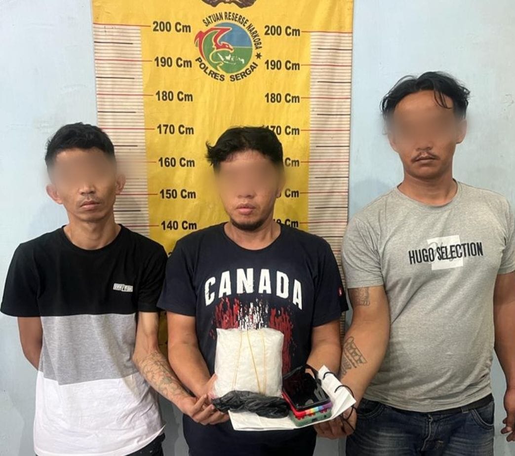 Sat Narkoba Polres Sergai Ungkap 3 Pelaku Jaringan Narkoba Bb 1 Kilogram Daerah Headline